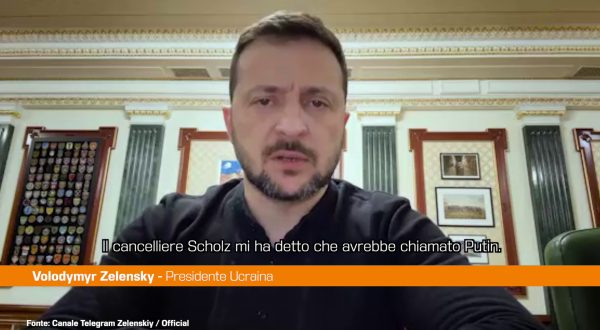 Zelensky “Chiamata Scholz-Putin è il vaso di Pandora”