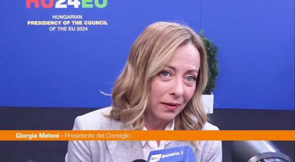 Ue, Meloni “Tema delle risorse questione che va affrontata”