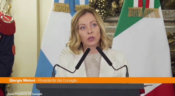 Meloni “Il legame tra Italia e Argentina ha radici profonde”