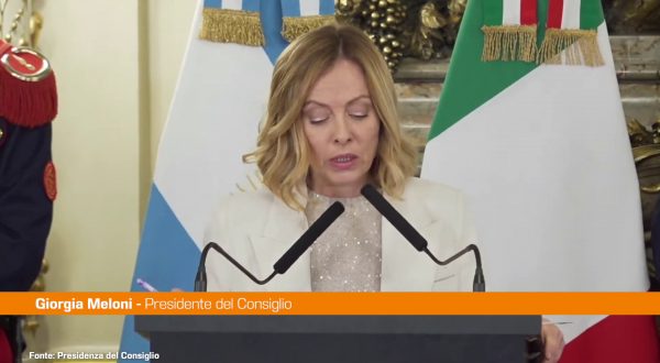 Argentina, Meloni “Da Milei coraggiosa liberalizzazione del mercato”