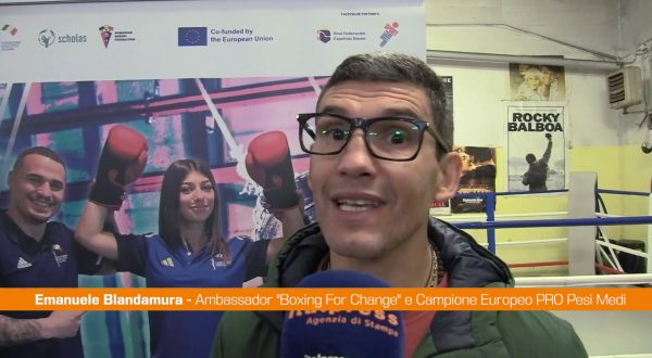 Blandamura “Boxing For Change progetto di valenza sociale”